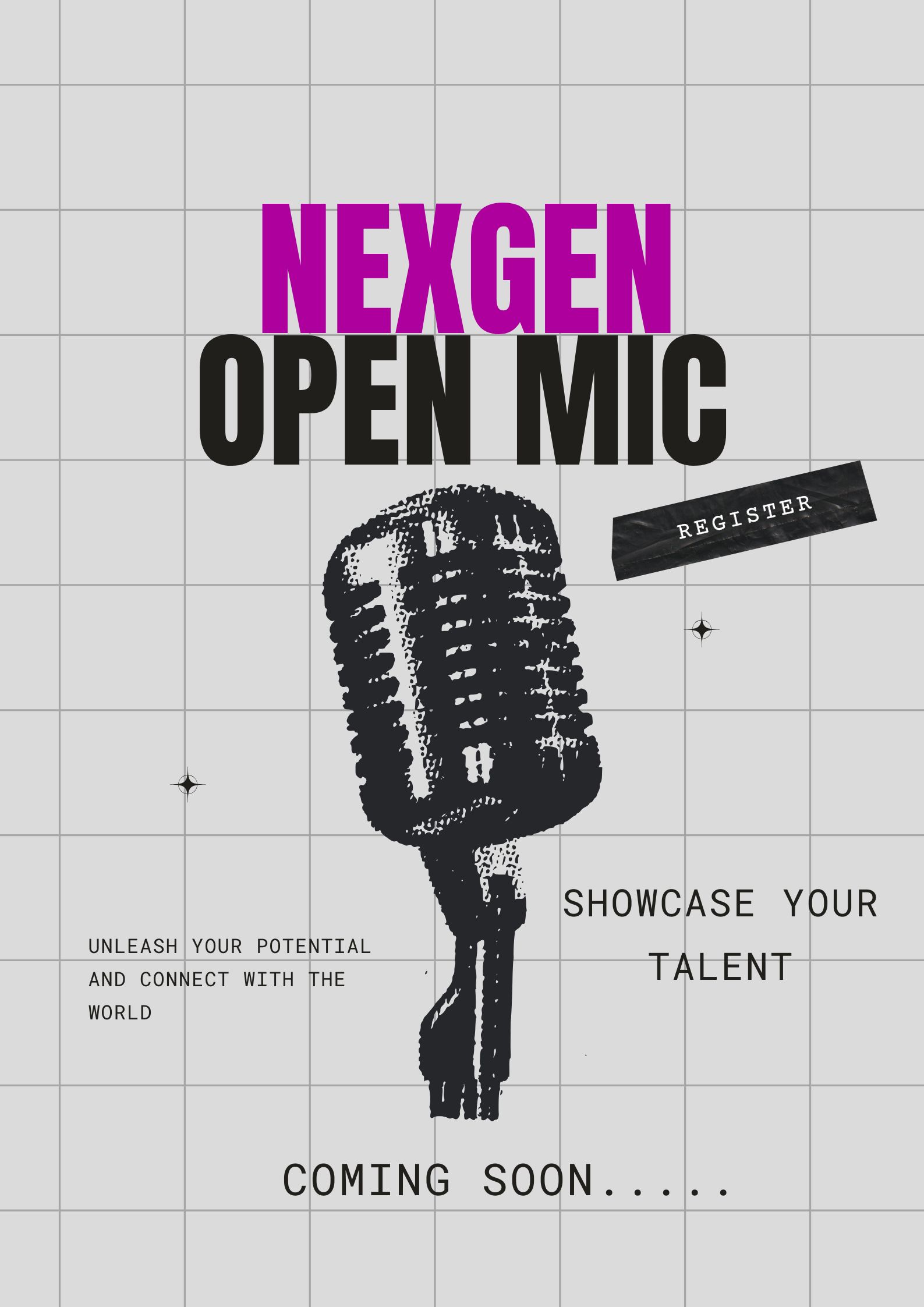 A student performing at the Cultural club's open mic night